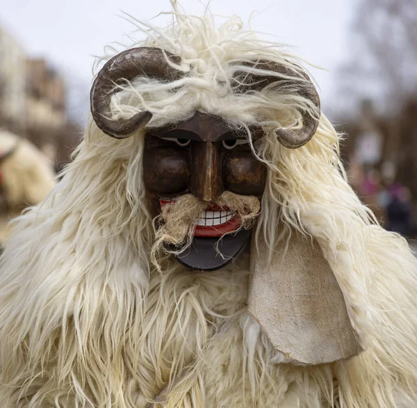 Mohacs Ungern Februari 2022 Mohacs Ungern Oidentifierade Personer Maskdeltagare Mohacsi — Stockfoto