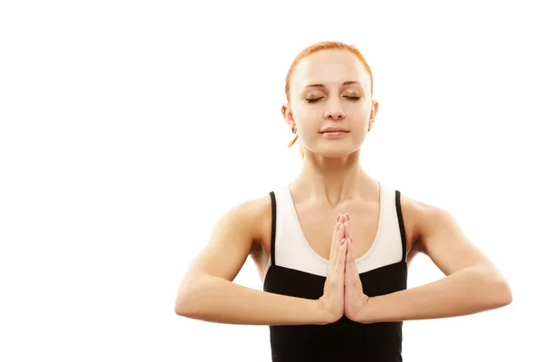 Young woman meditating — Stock Photo, Image