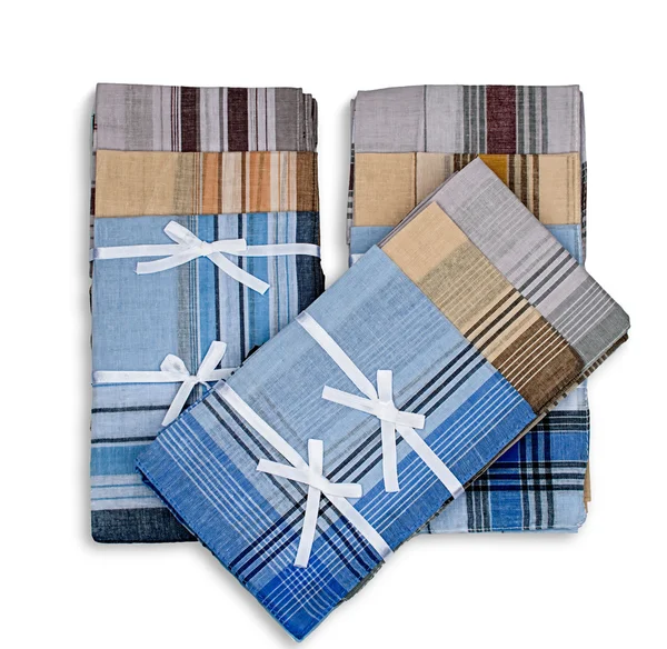 Set of three handkerchiefs — Stock Photo, Image