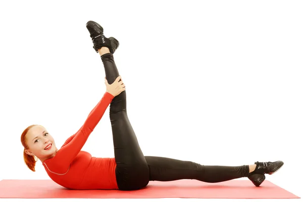 Yoga practice. Woman doing asana — Stock Photo, Image