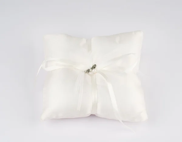 Beautiful pillow for wedding rings — Stock Photo, Image