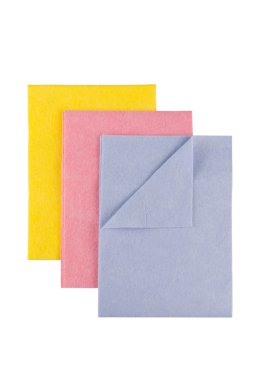 mikrofiber havlu üzerinde beyaz temizlik seti