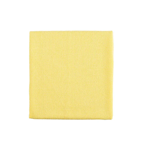 Microfiber cleaning towel over white background — Stock Photo, Image