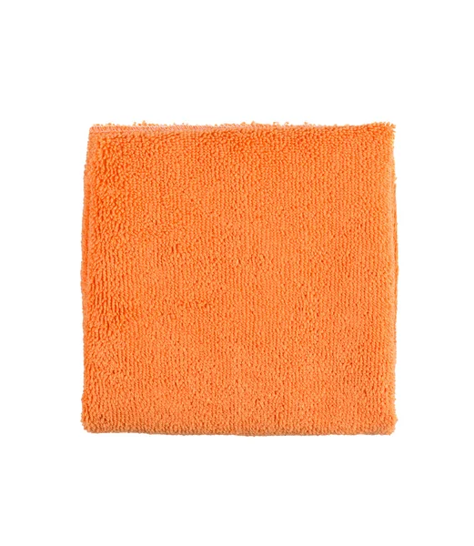 Mikrofibra do czyszczenia ręcznik na białym tle — Zdjęcie stockowe