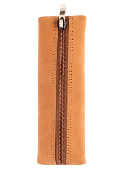 Leather wallet on white — Stock Photo, Image