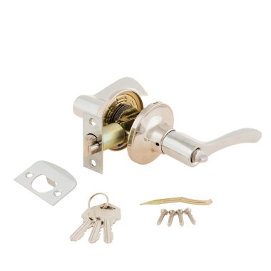 Door Knob assembly on White Background clipart