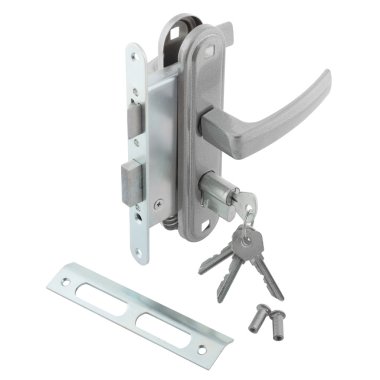 Door lock assembly on White Background clipart