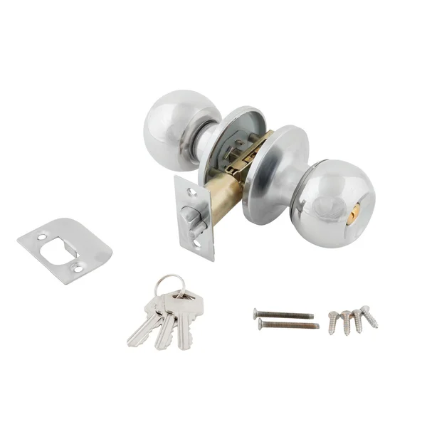 Door lock assembly on White Background — Stock Photo, Image