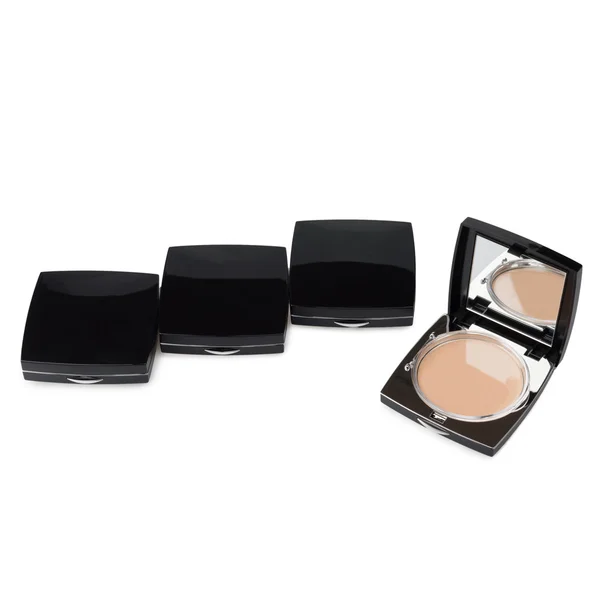 Makeup pulver med spegel — Stockfoto