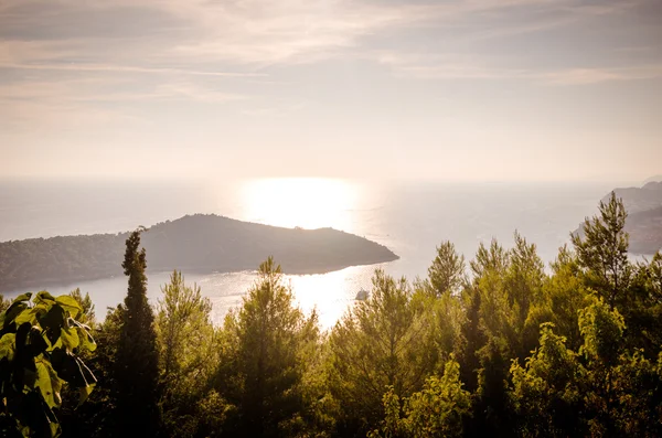 Sunset over Dubrovnik — Stock Photo, Image