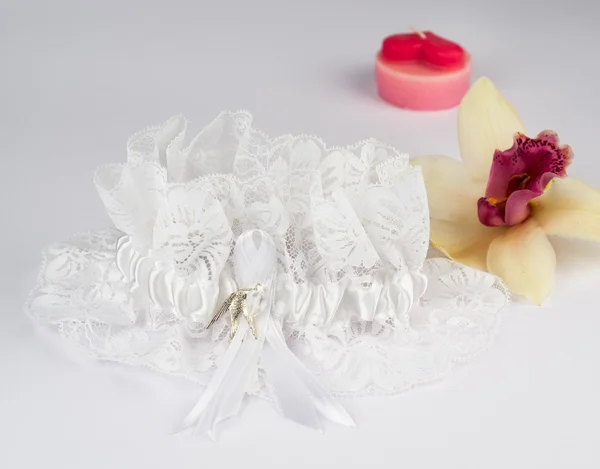 Garter of the bride — Stock Photo, Image