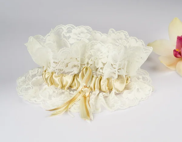 Garter of the bride — Stock Photo, Image