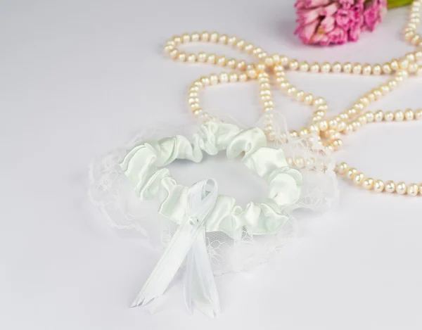 Garter of the bride — Stock Photo, Image