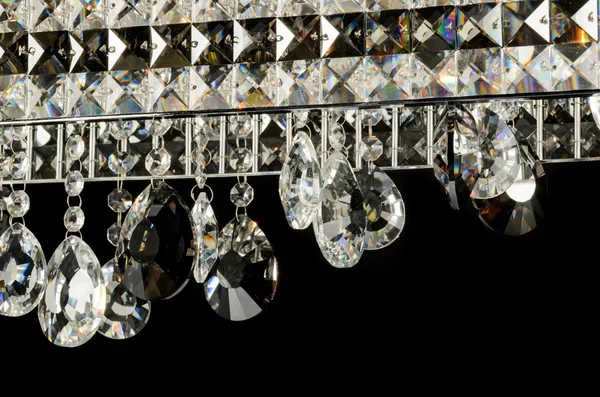 Фрагмент современной стеклянной люстры — стоковое фото