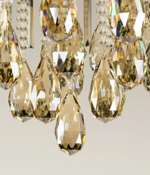 Contemporary glass chandelier fragment — Stock Photo, Image