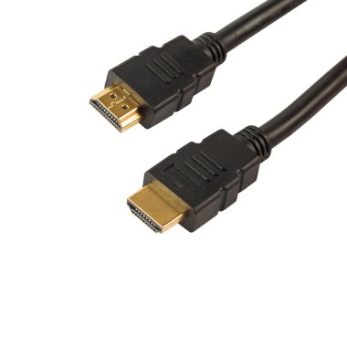 HDMI kablosu üzerinde beyaz izole