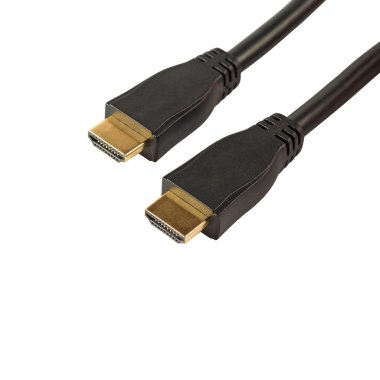 HDMI kablosu üzerinde beyaz izole
