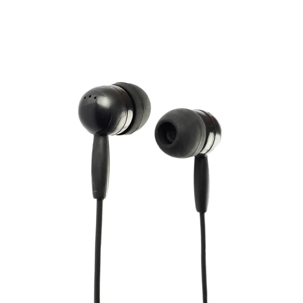 Auriculares negros — Foto de Stock