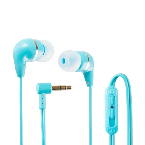 Blaue Kopfhörer — Stockfoto