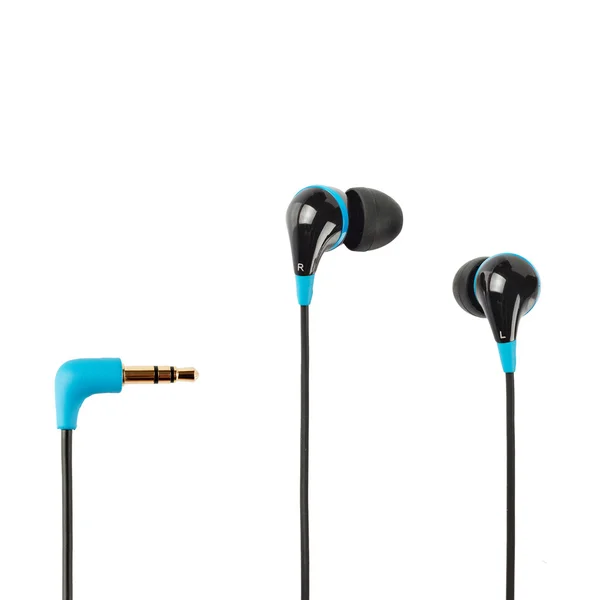 Auriculares azules — Foto de Stock