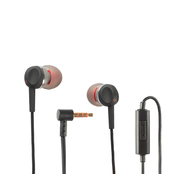 Auriculares negros —  Fotos de Stock