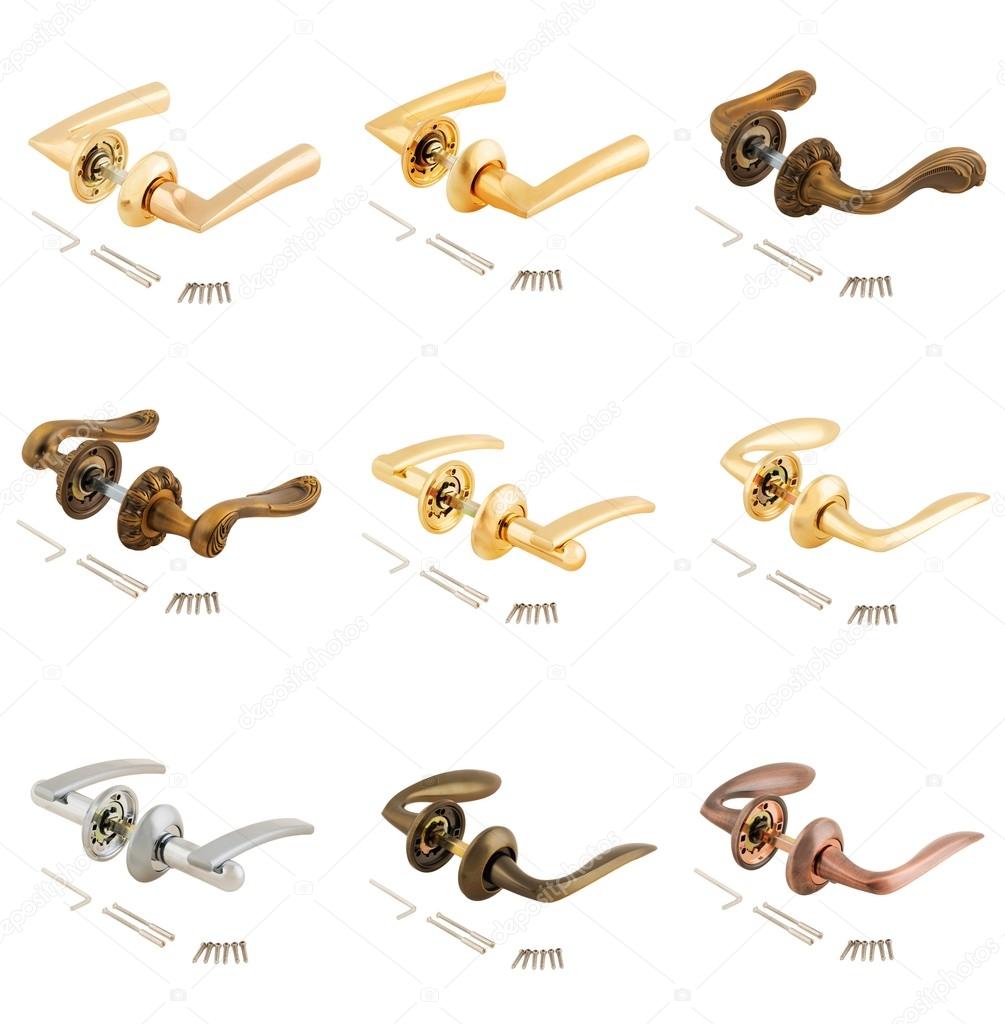 Set of door handles