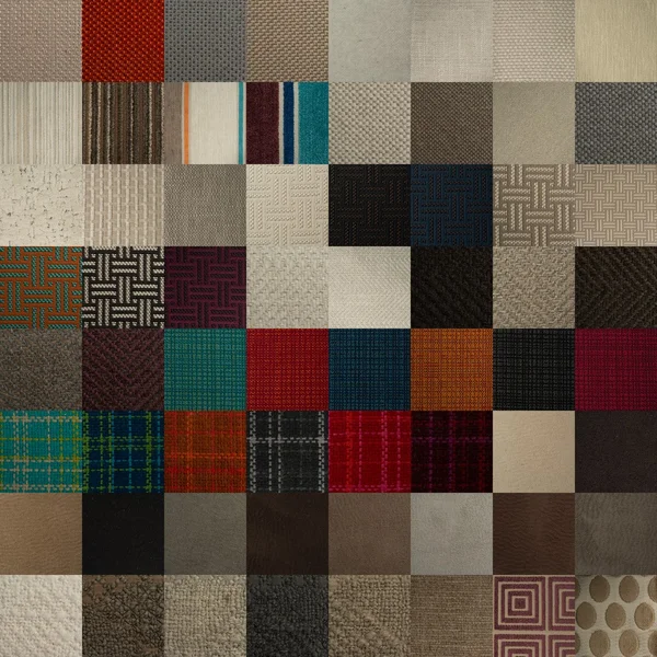 Textile chart with many color samples — Stock Photo, Image