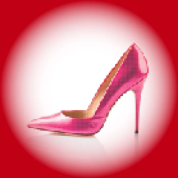 Zapato de tacón alto rosa — Archivo Imágenes Vectoriales