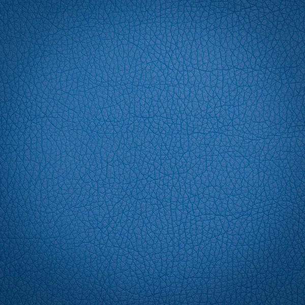 Blue leather macro shot — Stock Photo, Image
