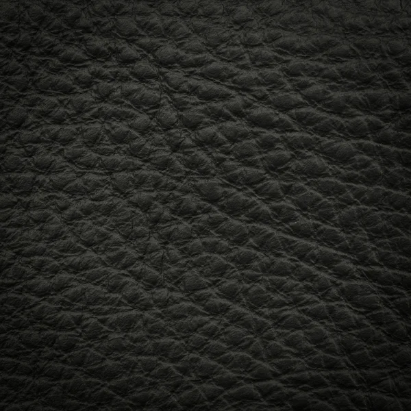 Black leather macro shot — Stock Photo, Image