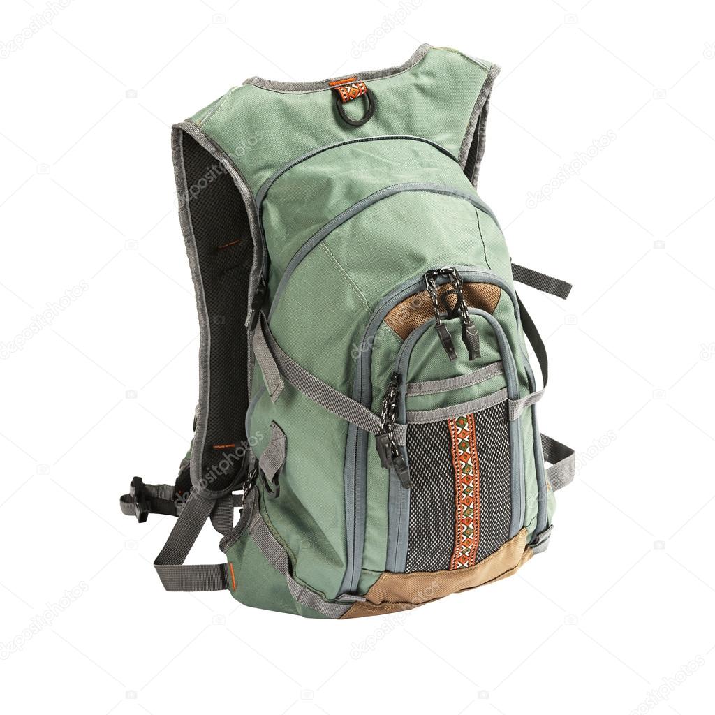 Tourist backpack isolated