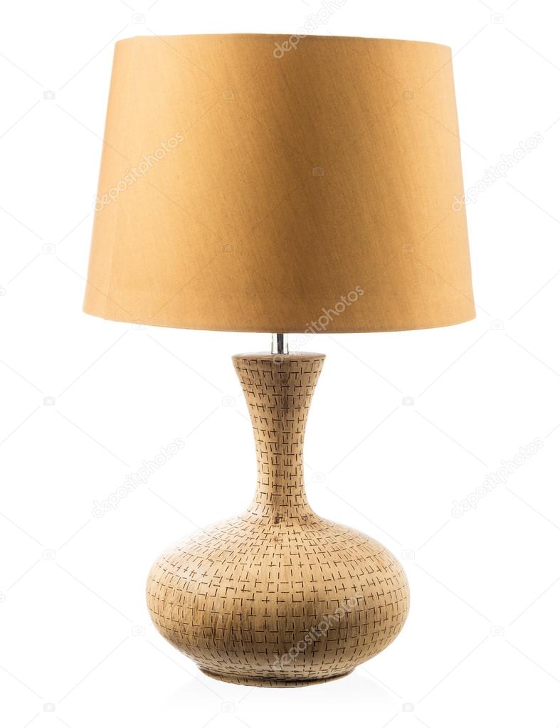 Table lamp isolated