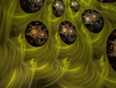 Hayali fraktal arkaplan resmi