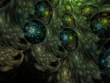 Hayali fraktal arkaplan resmi