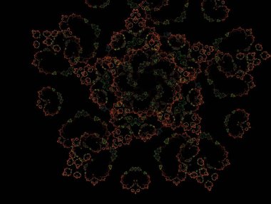 Hayali fraktal arkaplan resmi