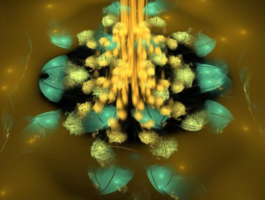 Hayali fraktal arkaplan resmi