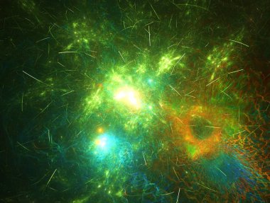 Hayali fraktal arkaplan resmi