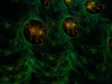 Hayali fraktal arkaplan resmi