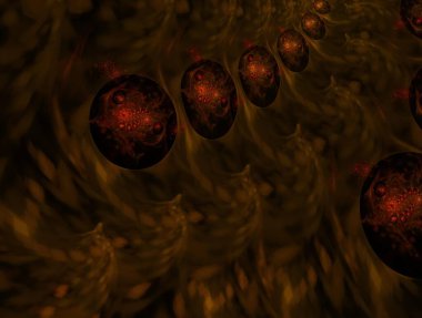 Hayali fraktal arkaplan resmi