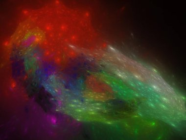 Hayali fraktal arkaplan resmi