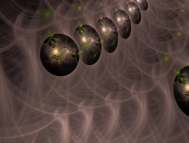 Hayali fraktal arkaplan resmi