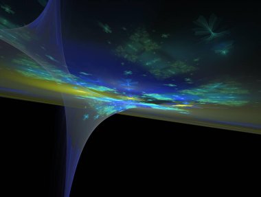 Hayali fraktal arkaplan resmi