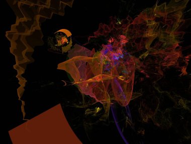 Hayali fraktal arkaplan resmi