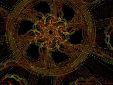Hayali fraktal arkaplan resmi