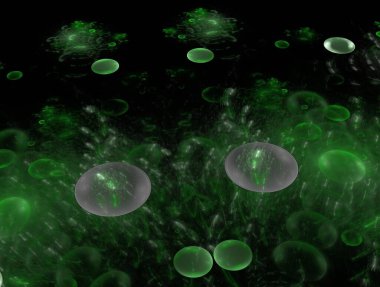 Hayali fraktal arkaplan resmi