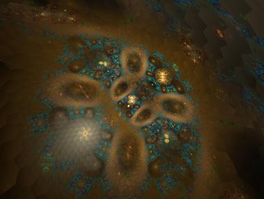 Hayali fraktal arkaplan resmi