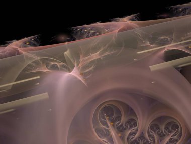 Hayali fraktal arkaplan resmi