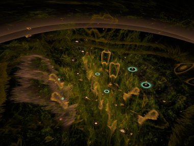 Hayali fraktal arkaplan resmi