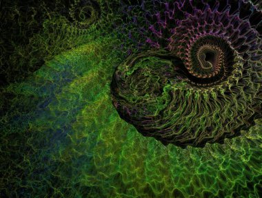 Hayali fraktal arkaplan resmi