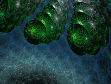 Hayali fraktal arkaplan resmi